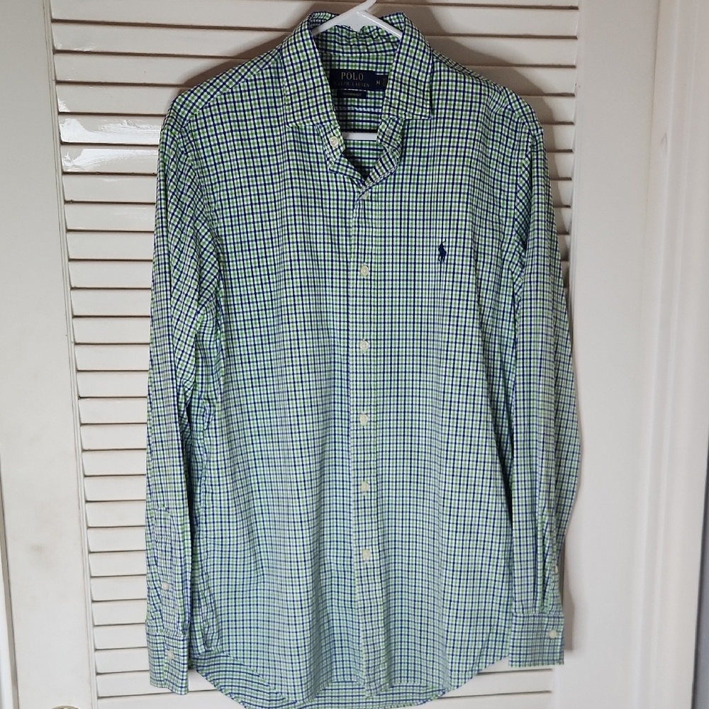 Polo Ralph Lauren Plaid Shirt in Green and Blue